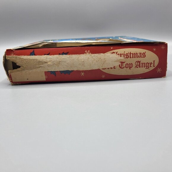 Vintage MCM Aluminum Union Christmas Tree Top Angel Figurine Metallic Starburst - Picture 7 of 12